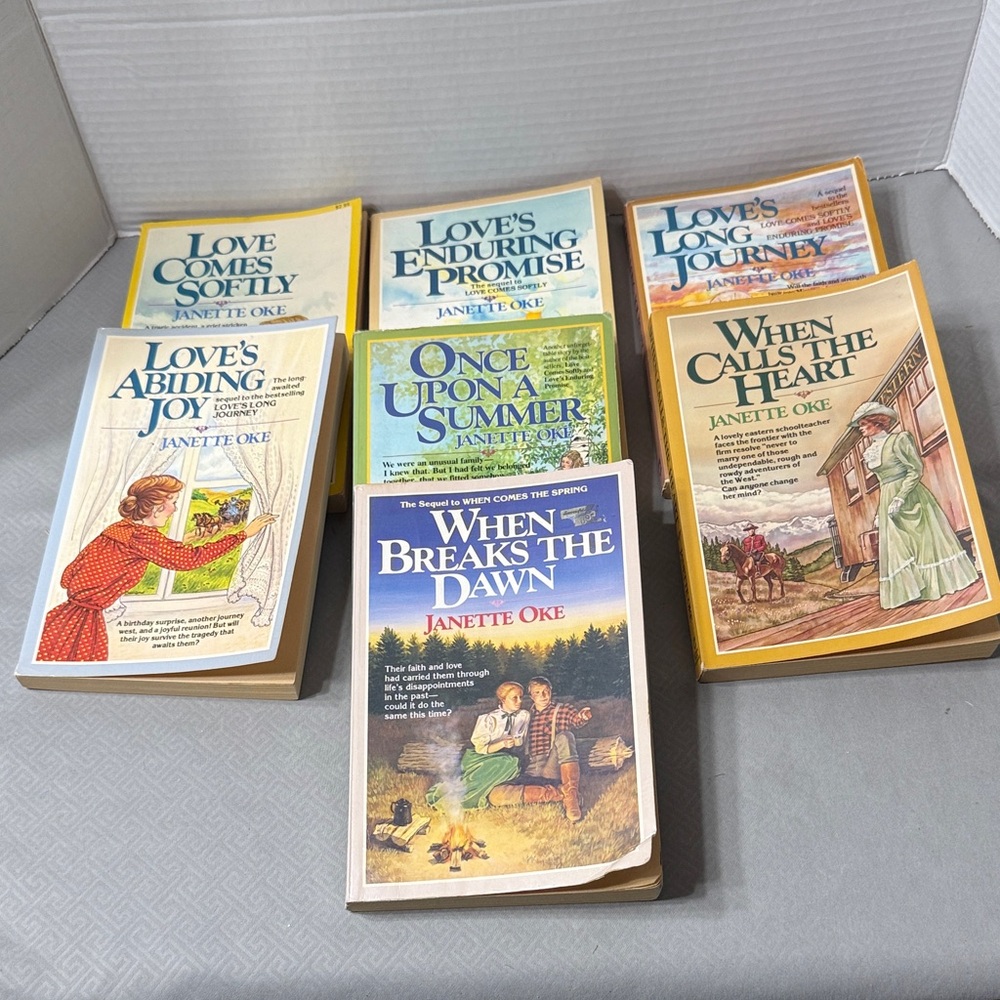 Set of Inspirational Romance Paperback Novels by Janette Oke Lot of 7 Vintage